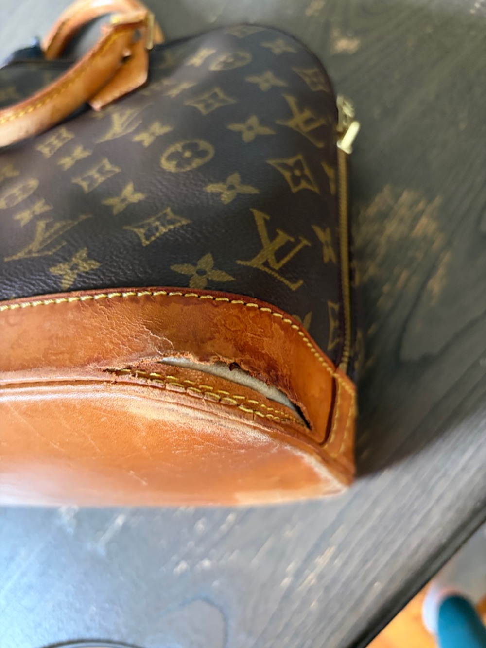Louis Vuitton Monogram Alma Tote - Brown & Tan - Picture 6 of 8
